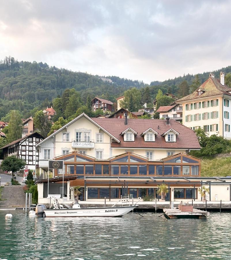 Dependance Stella Del Lago By Hotel Restaurant Bellevue Au Lac Thun Bagian luar foto