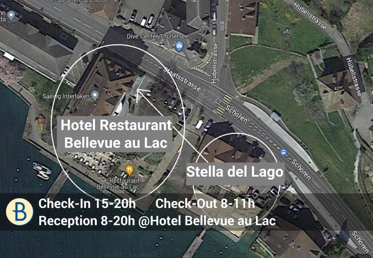 Dependance Stella Del Lago By Hotel Restaurant Bellevue Au Lac Thun Bagian luar foto