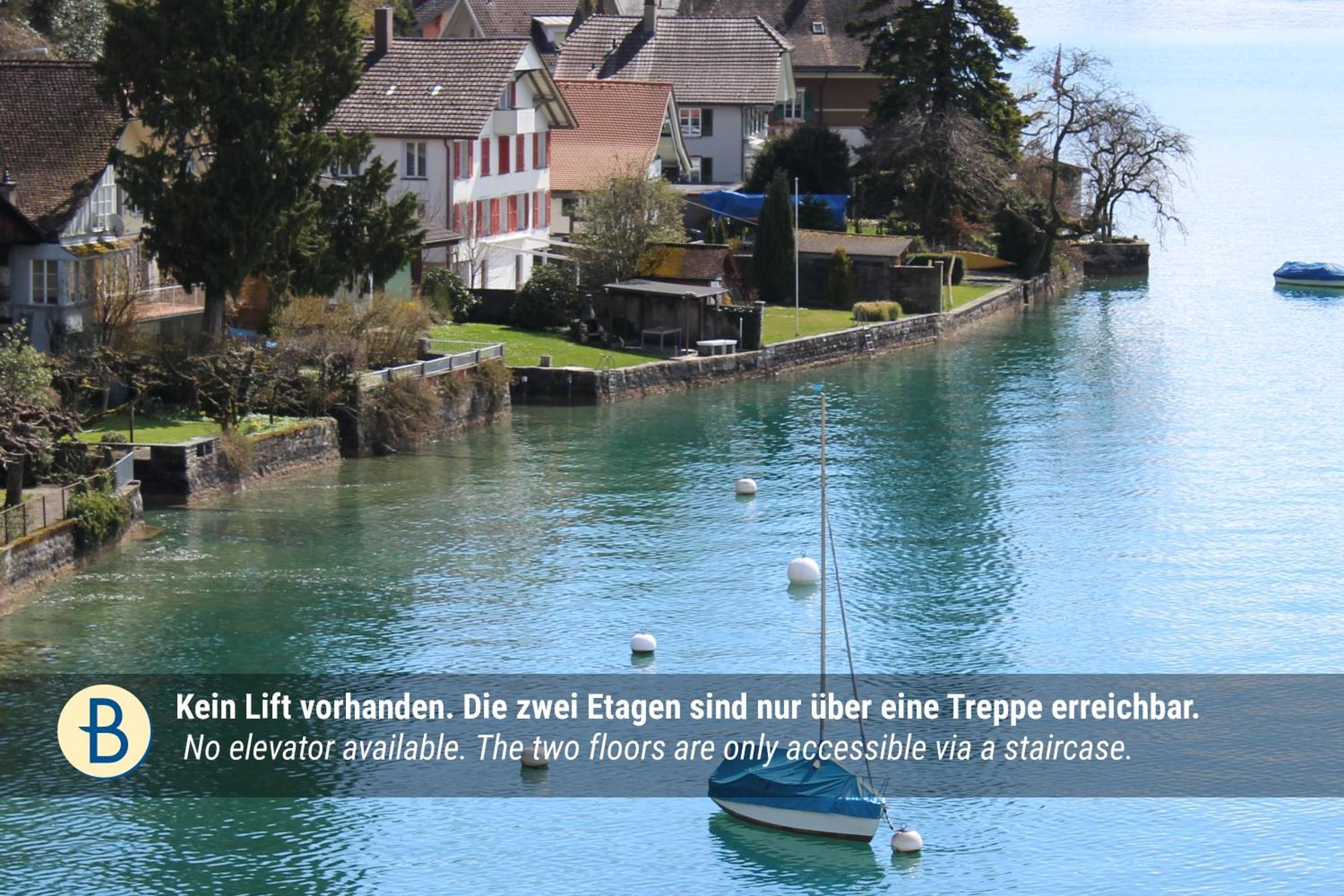 Dependance Stella Del Lago By Hotel Restaurant Bellevue Au Lac Thun Bagian luar foto